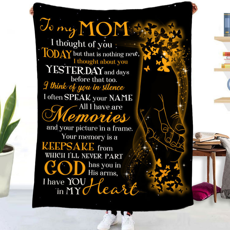 a person holding a blanket