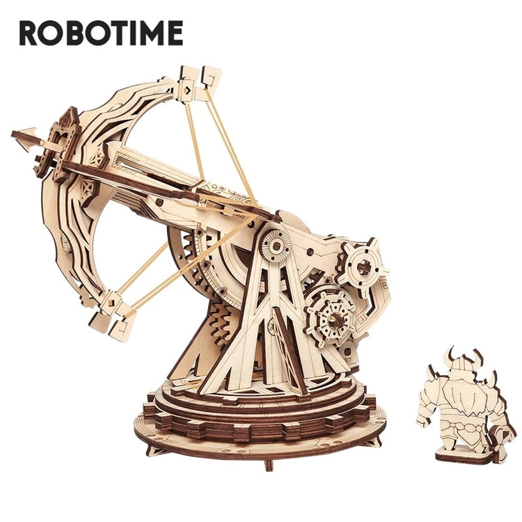 a wooden toy with a robot figure