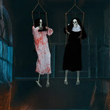 Light-Up Hanging Ghost Decorations, 2-Pack