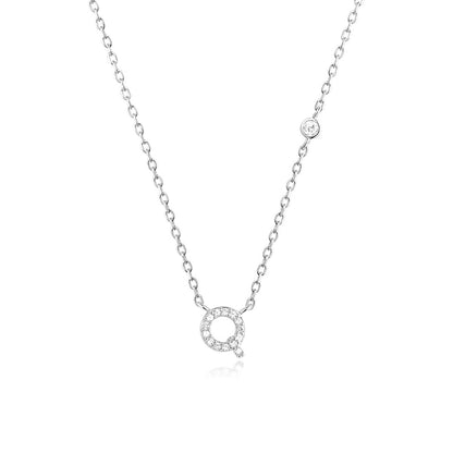 Fashion Jewelry Luxury Gold Color A-Z 26 Letters Necklace CZ Pendant For Women Cute Initials Name Necklace Fashion Party Wedding Jewelry Gift