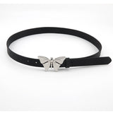 Women's Wide Belt with Butterfly Buckle