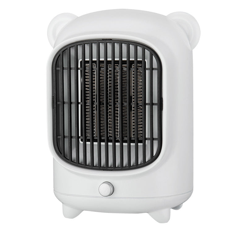 a white square heater with black bars