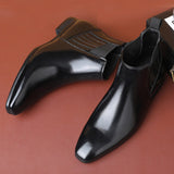 Men's Pointed-Toe Chelsea-Style Dress Boots