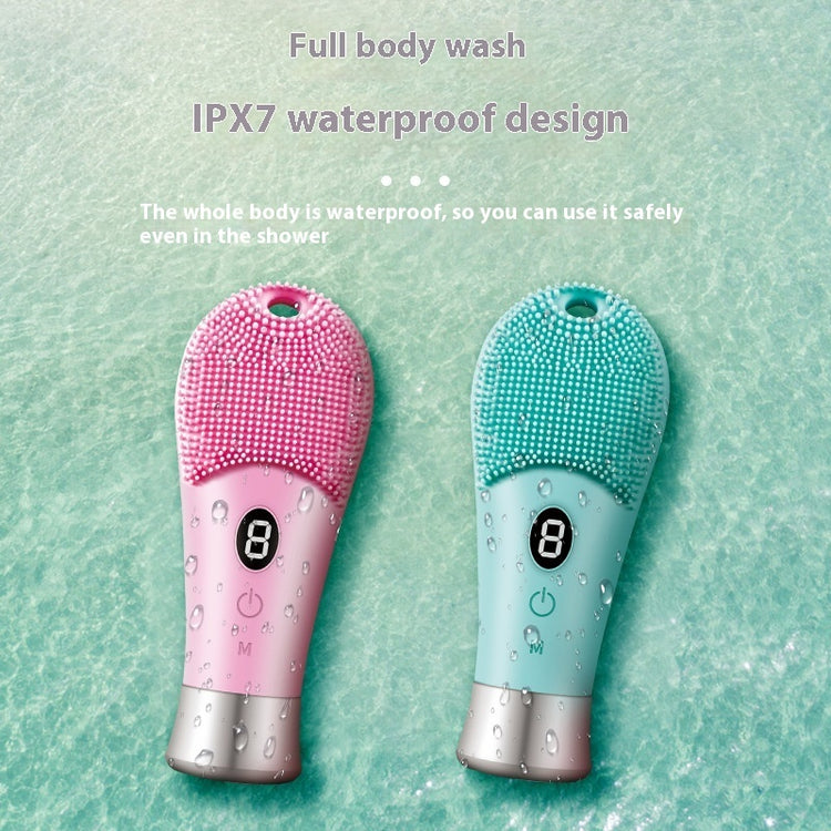 a couple of pink and blue body washes