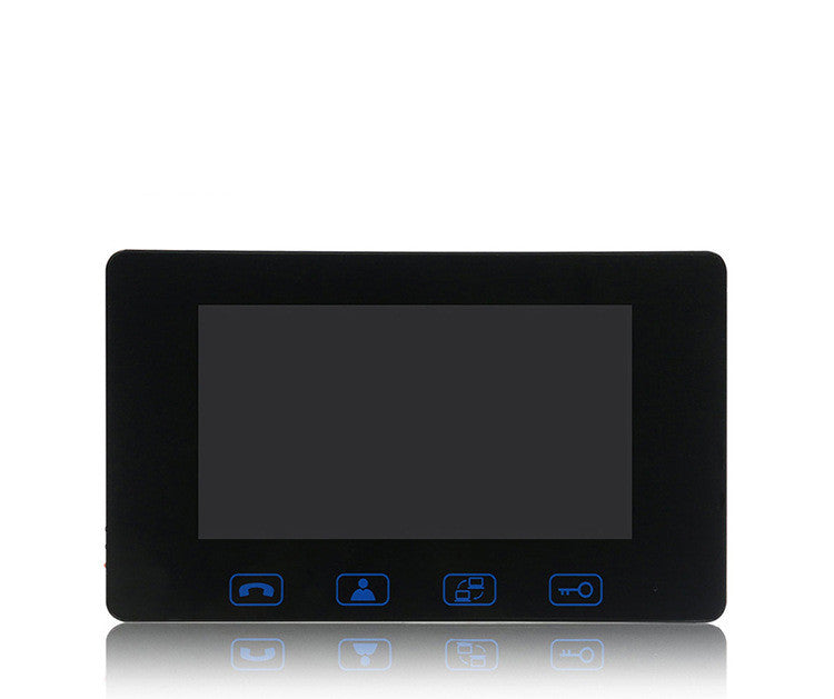 a black rectangular device with a screen