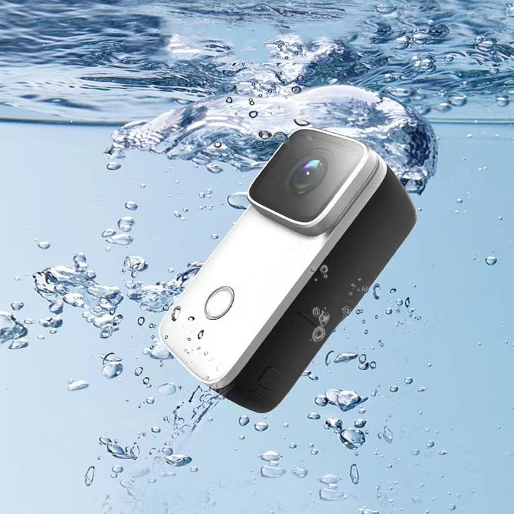 a camera in water with bubbles