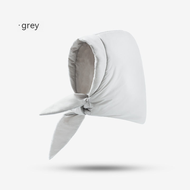 a white hood with a bunny ears