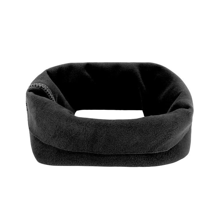 a black beanie with a zipper