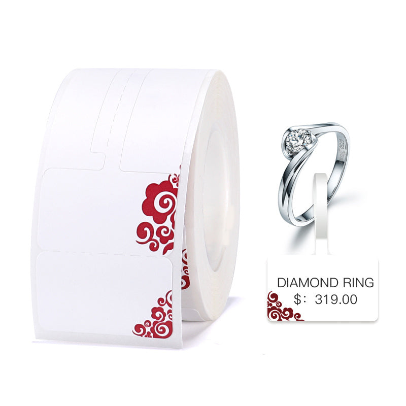 a roll of tape with a diamond ring