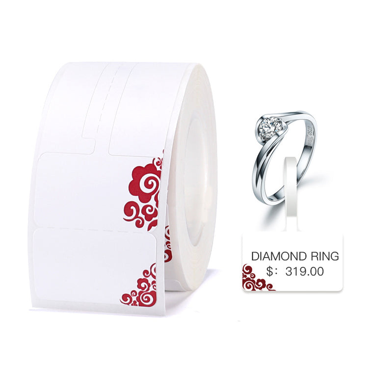 a roll of tape with a diamond ring
