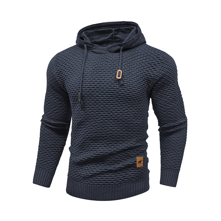 a black sweater with a hood