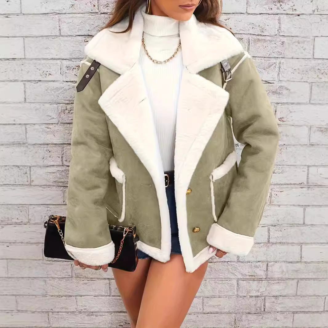 a woman in a jacket