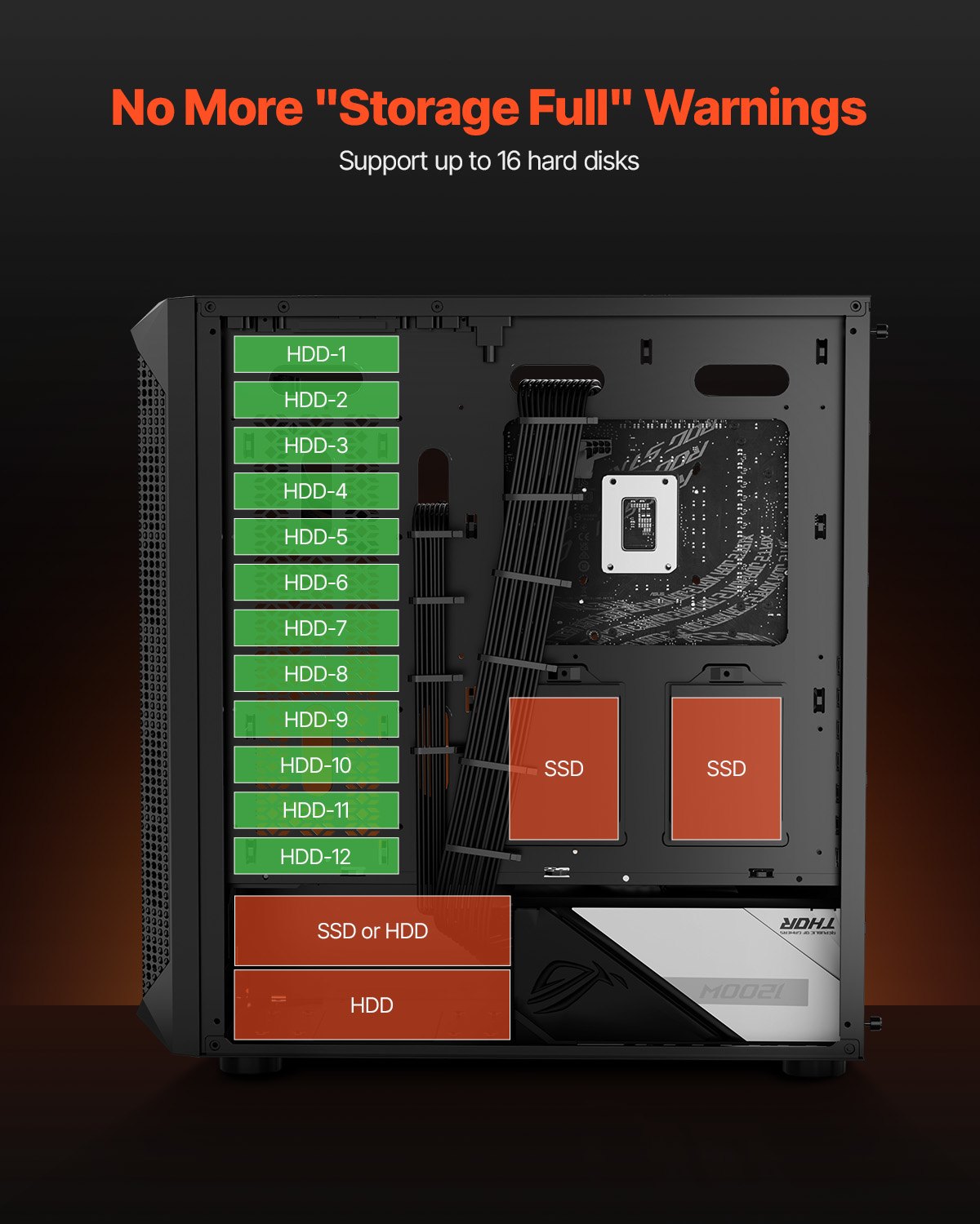 PC Gaming Case Mid-Tower Computer Case With 4 X 120 Mm Fans For ATX/M-ATX/ITX
