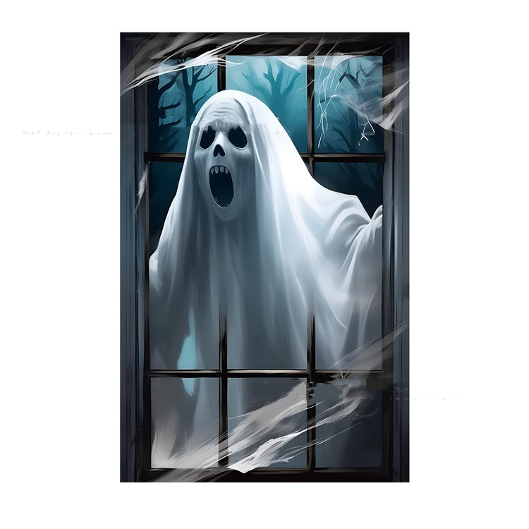 a ghost in a window