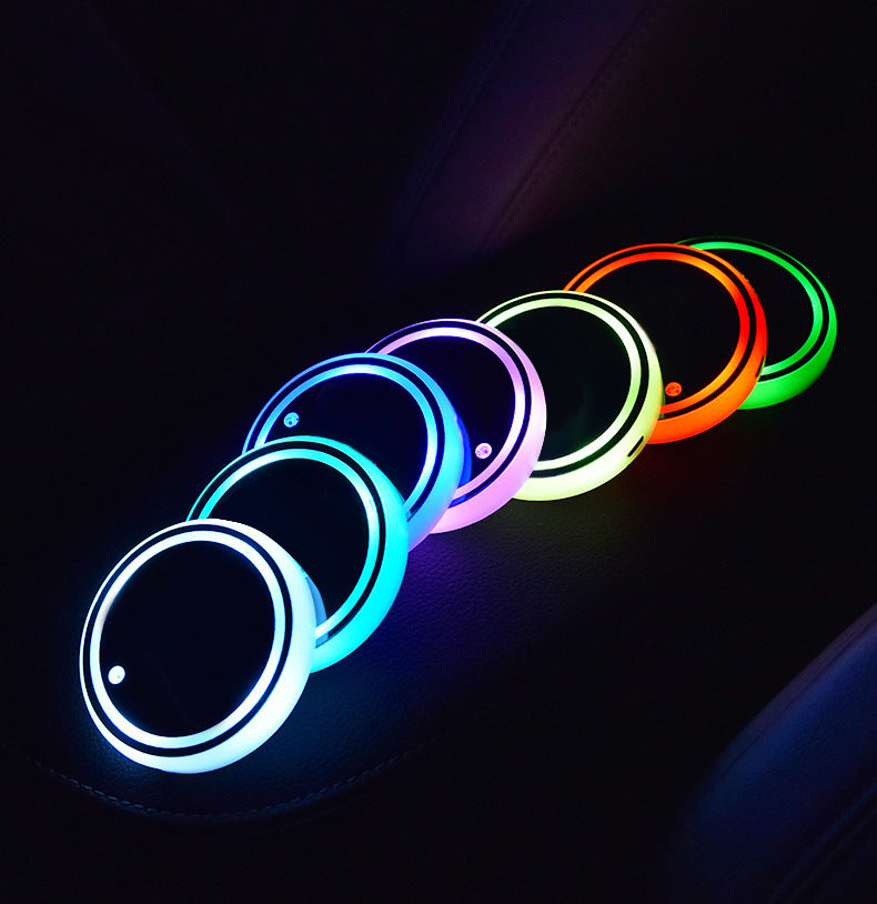 a group of glowing circles