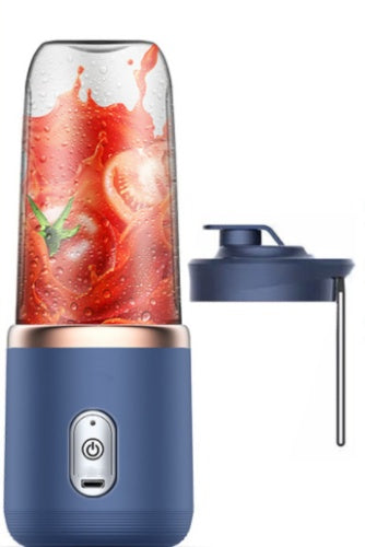 a blender with a liquid in it