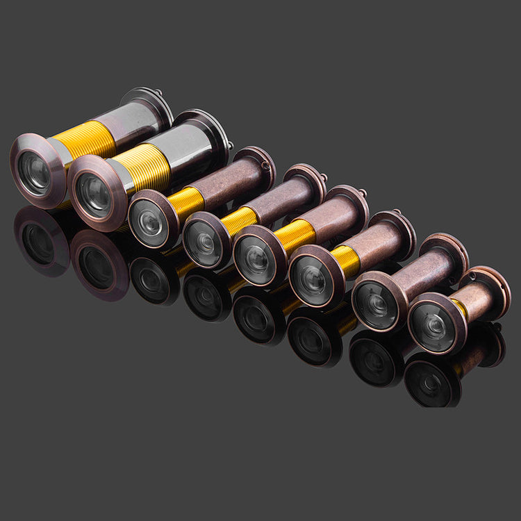 a row of metal spools