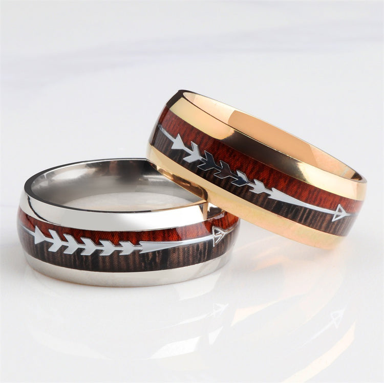 a pair of rings with arrows on them
