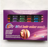 Temporary Hair Color Crayon Set with Brush