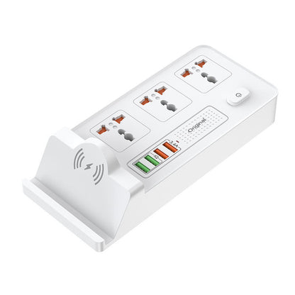 Home Universal Hole Row Plug Support Wireless Charging