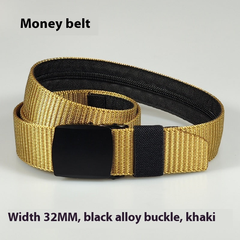 a yellow belt with a black buckle