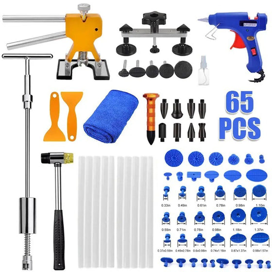 65pcs Dent Puller Tool Auto Dent Repair Set Dent Lifter Dent Removal Tool Kit