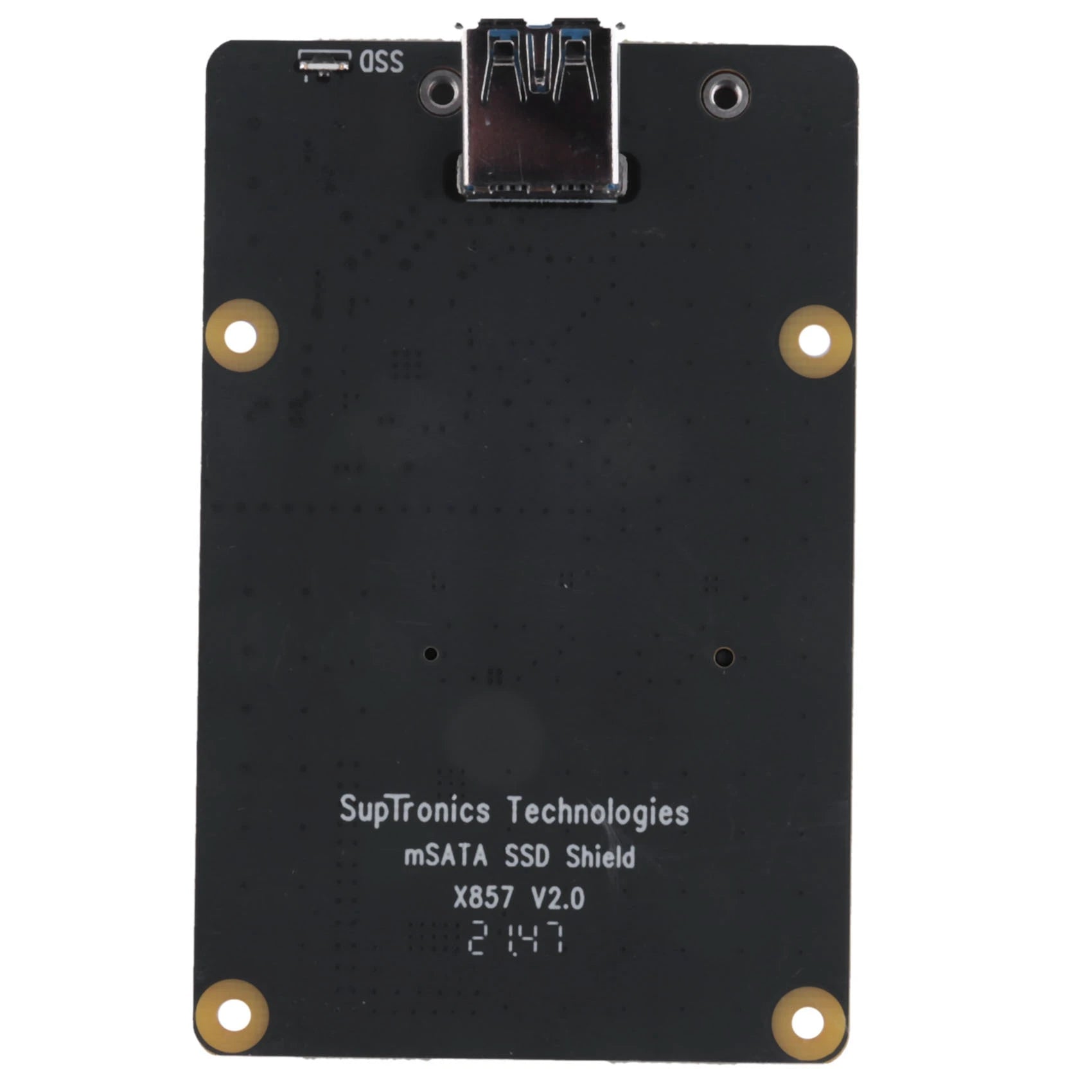 For Raspberry Pi 4 MSATA SSD Adapter X857,For Raspberry Pi 4 Model B X857 V2.0 MSATA SSD Expansion Board USB3.0 Module