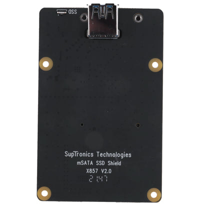For Raspberry Pi 4 MSATA SSD Adapter X857,For Raspberry Pi 4 Model B X857 V2.0 MSATA SSD Expansion Board USB3.0 Module