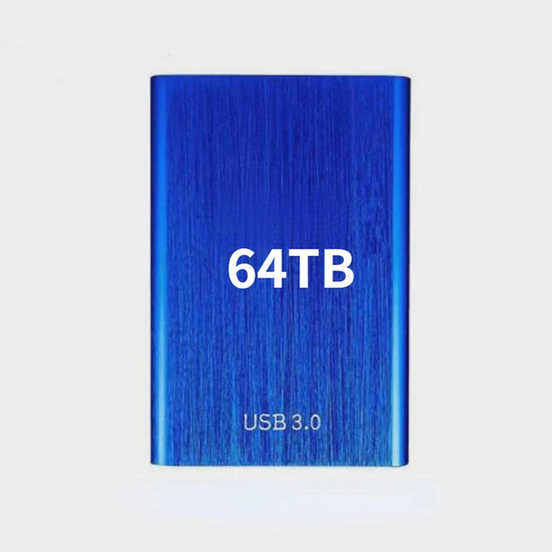 High Speed Portable External Hard Disk Mass Storage USB3.0 Interface 500GB 2TB 4TB 8TB 16TB Memory Metal Material Plug and Play