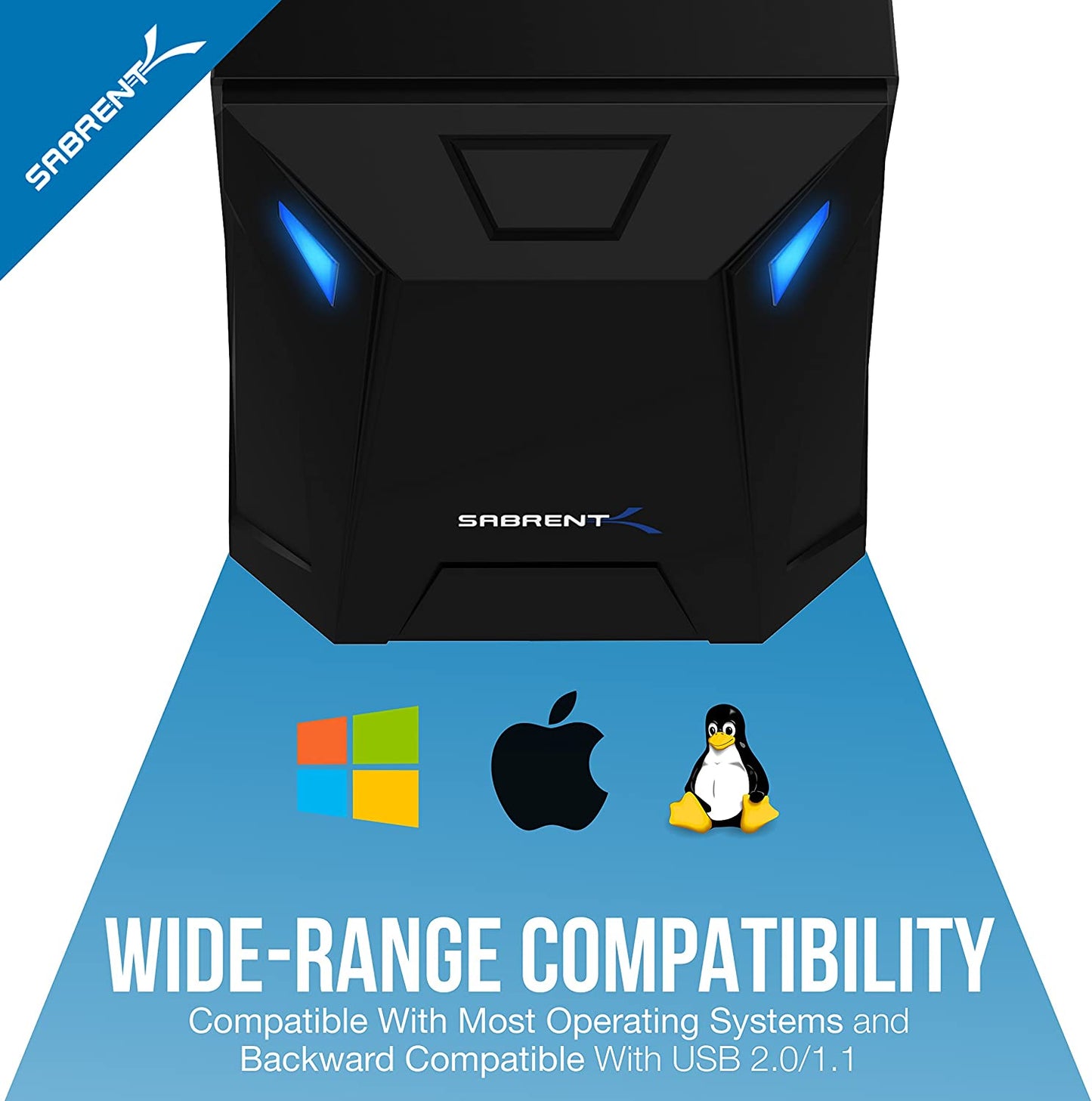 USB 3.0 to SATA External Hard Drive Docking Station for 2.5" or 3.5"' HDD, SSD [Support UASP] (EC-UBLB)