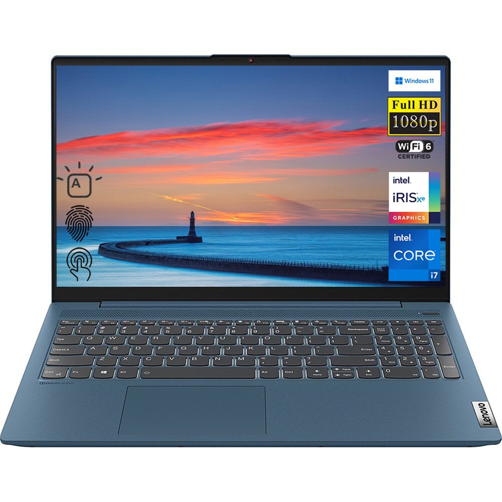 Ideapad 5I Laptop, 15.6" FHD Touchscreen Display, Intel Core I7-1165G7, 12GB RAM, 1TB Pcie SSD, HDMI, Wi-Fi 6, Windows 11 Home