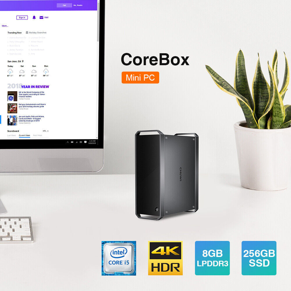 CHUWI MINI PC Desktop Computer Core I5 8GB RAM 256GB SSD Windwos 10 PC