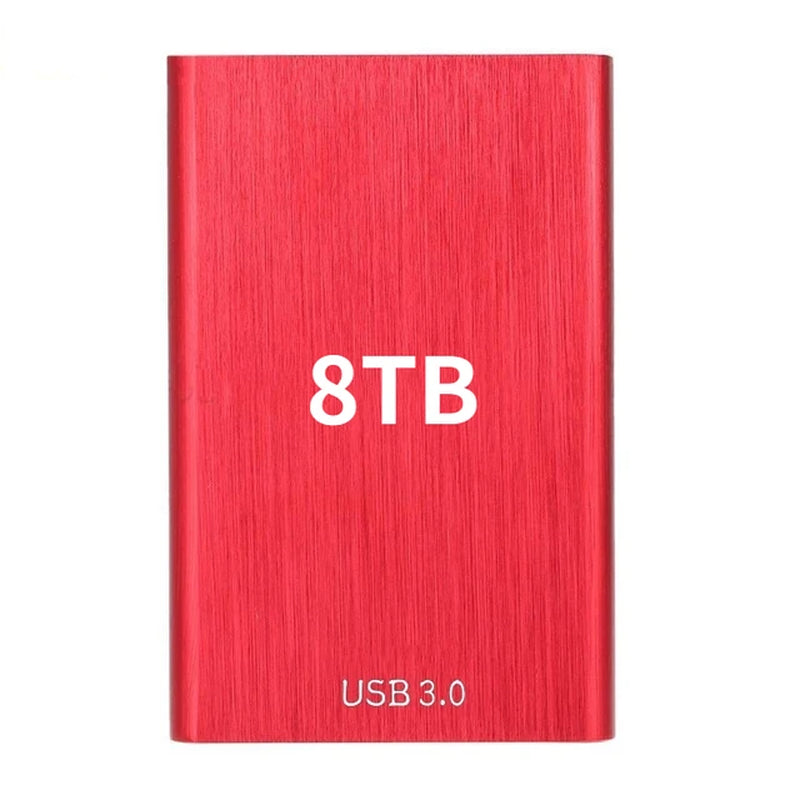 High Speed Portable External Hard Disk Mass Storage USB3.0 Interface 500GB 2TB 4TB 8TB 16TB Memory Metal Material Plug and Play