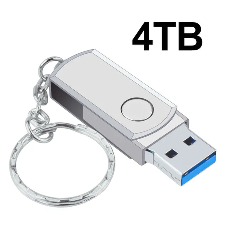 New 2023 High Speed USB 3.0 16TB Metal Pendrive 8TB Portable SSD Cle USB Flash Drive 4TB 2TB OTG Memoria USB Stick Free Shipping