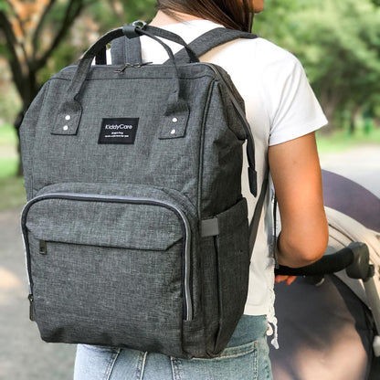 Diaper Bag Backpack – Multi-Function Baby Bag, Maternity Nappy Bags for Travel, Large Capacity, Waterproof, Durable & Stylish for Woman and Men, Gray