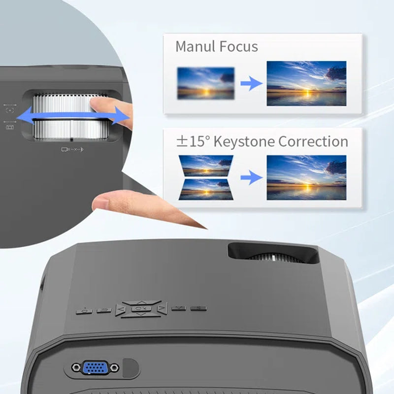 15000 Lumens Portable Home Theater Projector