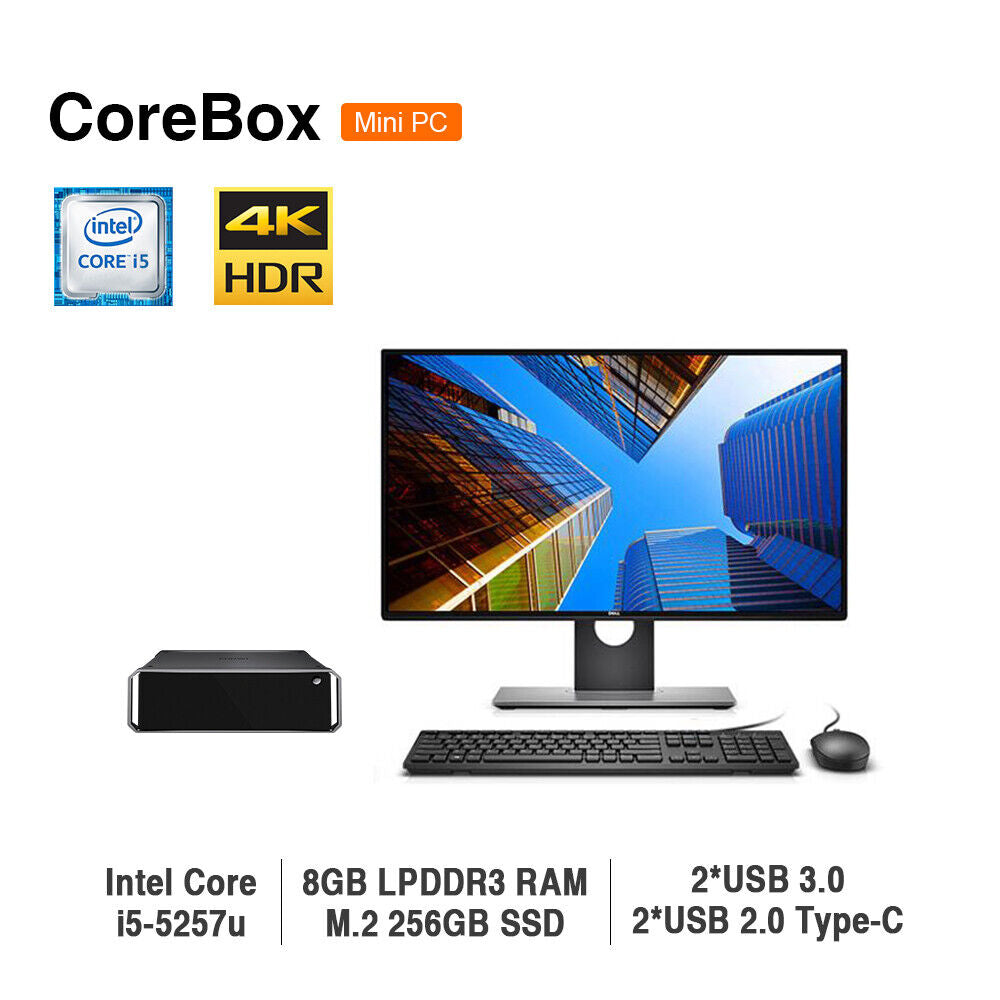 CHUWI MINI PC Desktop Computer Core I5 8GB RAM 256GB SSD Windwos 10 PC