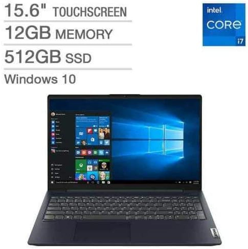 Ideapad 5 15.6" FHD IPS Touchscreen Laptop | 11Th Gen Intel Core I7-1165G7 | 12GB RAM | 512GB SSD | Backlit Keyboard | Fingerprint Reader | Windows 10