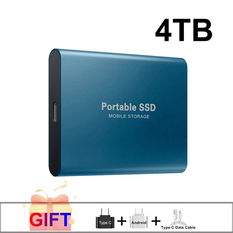 100% Original Black SSD 1TB 2TB TYPE-C USB 3.1 Portable SSD Sata 4TB 8TB Disco Duro Externo Pen Drive 16TB Usb Flash Hard Drive
