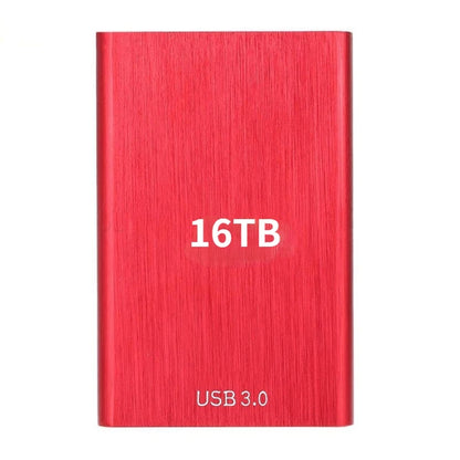 High Speed Portable External Hard Disk Mass Storage USB3.0 Interface 500GB 2TB 4TB 8TB 16TB Memory Metal Material Plug and Play