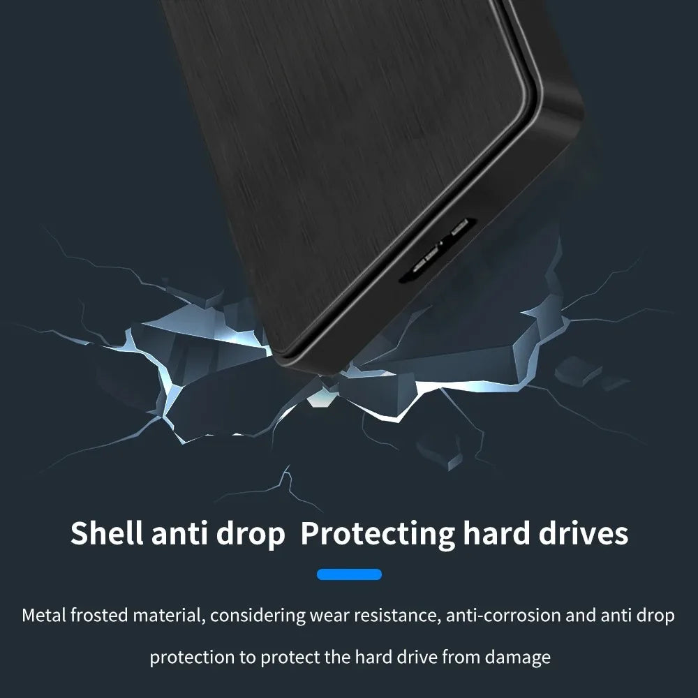USB 3.0 to 2.5 Inch Hard Drive Case SATA HDD SSD Enclosure 5Gbps External Hard Drive Disk Box for PC Laptop Smartphone PC Laptop