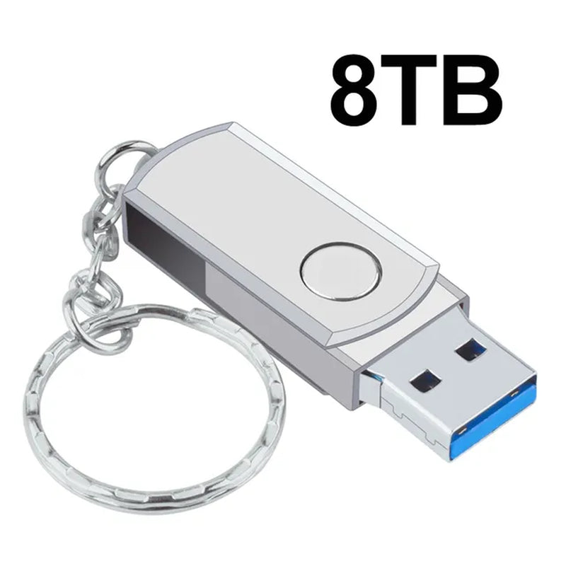 New 2023 High Speed USB 3.0 16TB Metal Pendrive 8TB Portable SSD Cle USB Flash Drive 4TB 2TB OTG Memoria USB Stick Free Shipping