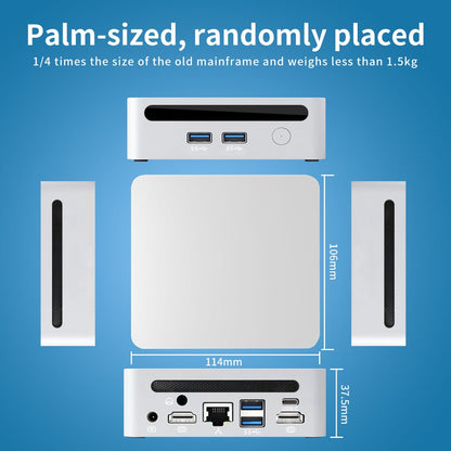 Mini PC,AMD Ryzen 5 5500U Mini Gaming PC RAM 16G DDR4/512GB SSD Mini Pc Windows 11 Pro, Supports Win10, 4K@60Hz+ 8K@30Hz Triple Display, Ryzen 5 Processor,Ssd Cooler,Wifi 6 for Home /Office Us