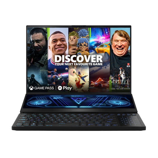 ROG Zephyrus Duo Gaming Laptop, 16” QHD, NVIDIA RTX 4080, AMD Ryzen 9 7945HX, 32GB DDR5, 1TB SSD, Win 11 Pro, GX650PZ-XS96