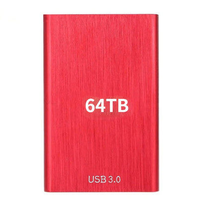 High Speed Portable External Hard Disk Mass Storage USB3.0 Interface 500GB 2TB 4TB 8TB 16TB Memory Metal Material Plug and Play