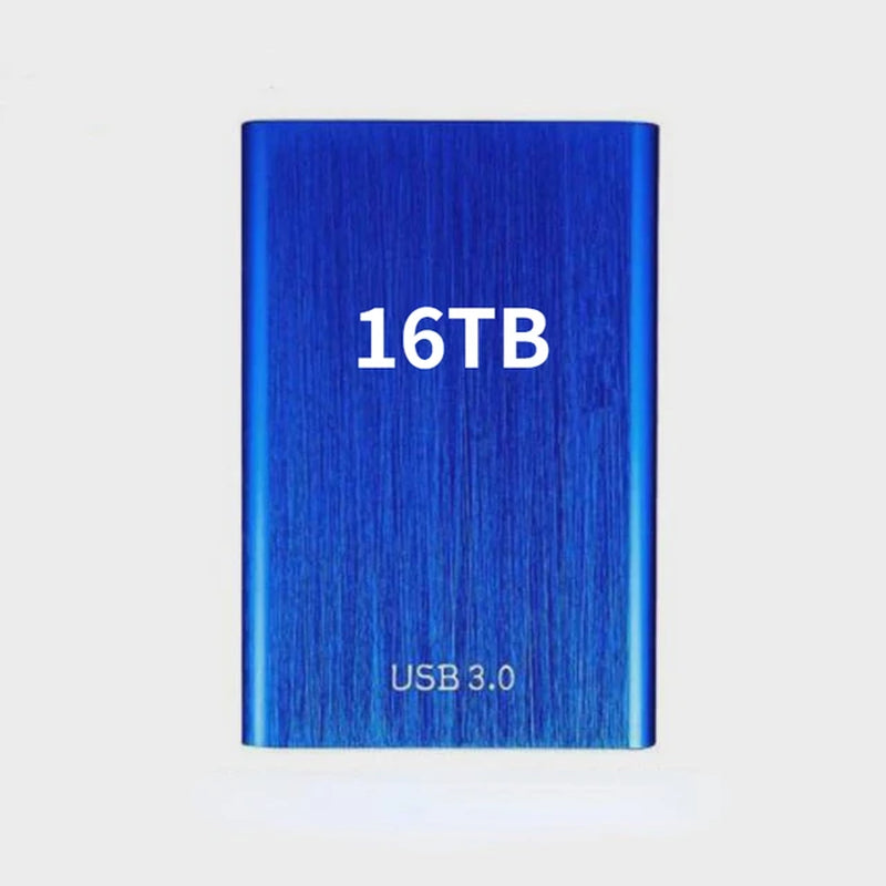 High Speed Portable External Hard Disk Mass Storage USB3.0 Interface 500GB 2TB 4TB 8TB 16TB Memory Metal Material Plug and Play