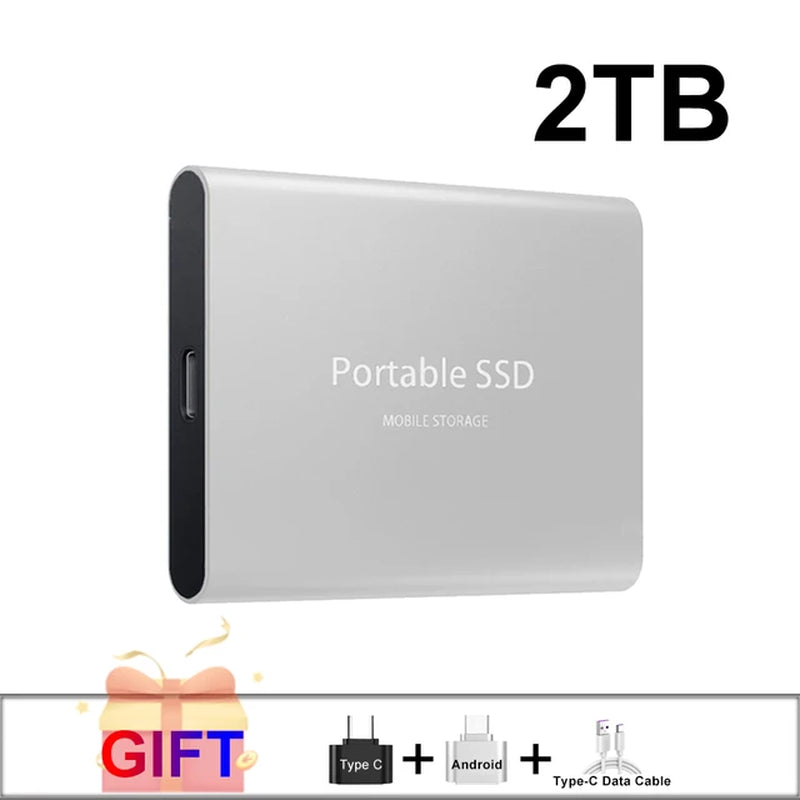 100% Original Black SSD 1TB 2TB TYPE-C USB 3.1 Portable SSD Sata 4TB 8TB Disco Duro Externo Pen Drive 16TB Usb Flash Hard Drive