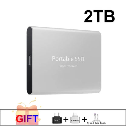 100% Original Black SSD 1TB 2TB TYPE-C USB 3.1 Portable SSD Sata 4TB 8TB Disco Duro Externo Pen Drive 16TB Usb Flash Hard Drive