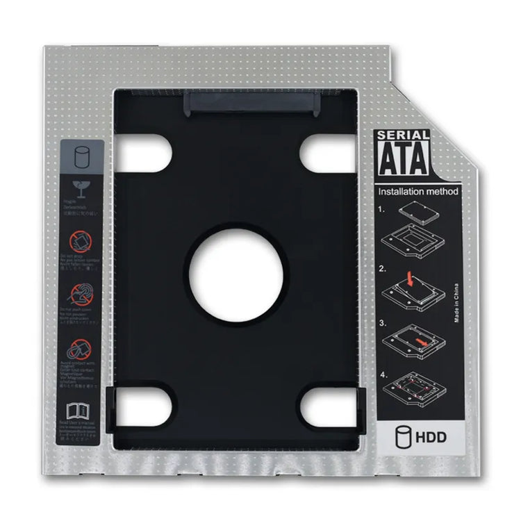 9.5 12.7Mm HDD Caddy Aluminum Universa SATA 3.0 2.5" SSD CD DVD to HDD Case Optibay Enclosure CD-ROM ODD