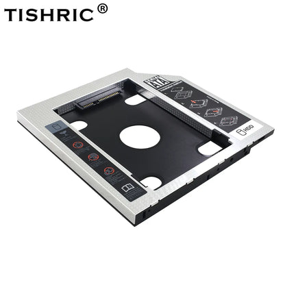 9.5 12.7Mm HDD Caddy Aluminum Universa SATA 3.0 2.5" SSD CD DVD to HDD Case Optibay Enclosure CD-ROM ODD